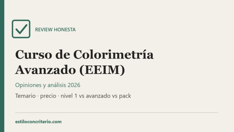 Portada de la review del Curso de Colorimetría Avanzado de la EEIM: opiniones y análisis 2026