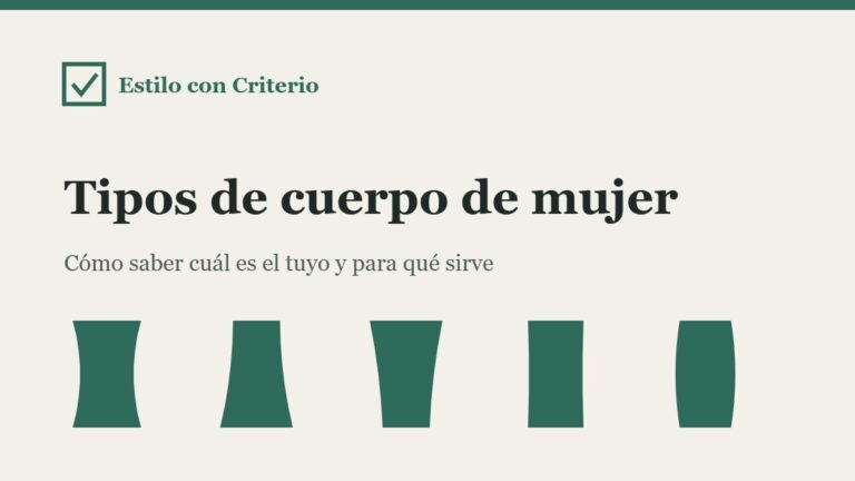 Tipos de cuerpo de mujer: siluetas de reloj de arena, triángulo, triángulo invertido, rectángulo y óvalo